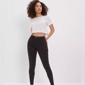 Black, American Eagle, size 10 Dream Curvy High-Waisted Jegging